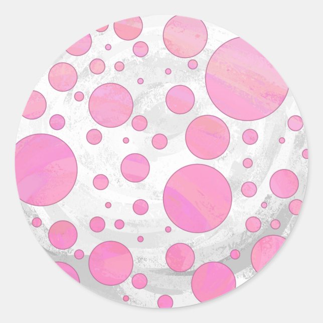 Cotton Candy Runder Aufkleber (Vorderseite)