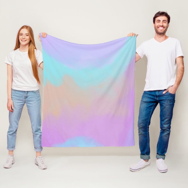 Cotton Candy Swirl Digital Print Fleecedecke (Beispiel)