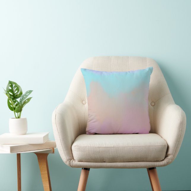Cotton Candy Swirl Digital Print Kissen (Stuhl )