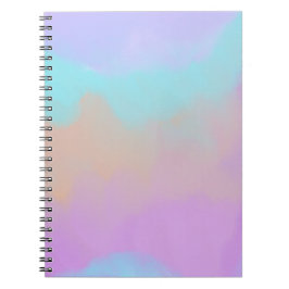 Cotton Candy Swirl Digital Print Notizblock