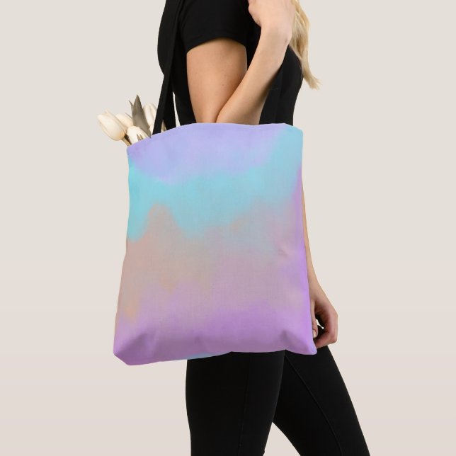 Cotton Candy Swirl Digital Print Tasche (Von Nahem)