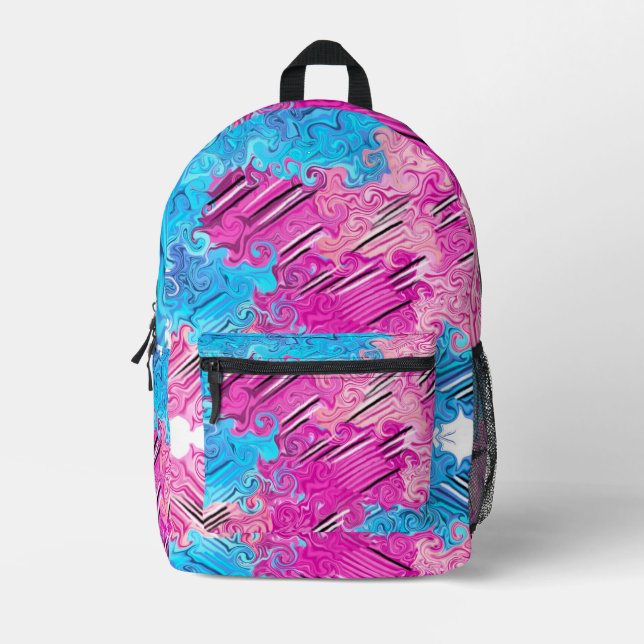 Cotton candy Träume Bedruckter Rucksack (Vorderseite)