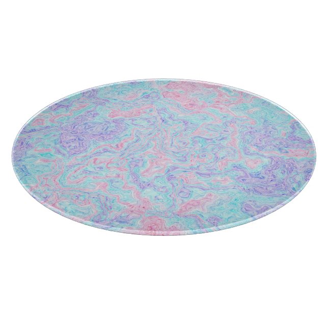 Cotton Candy Wirbel Schneidebrett (Ecke)