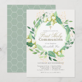Cotton Garden Wreath Green First Heilige Kommune Einladung