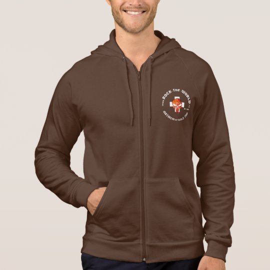 Cotton Hoodie Rock The World - Bee & Bone