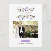Cotton Lavender Wedding Foto Vielen Dank