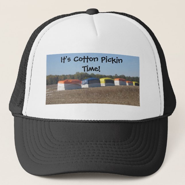 Cotton Pickin Time Truckerkappe (Vorderseite)