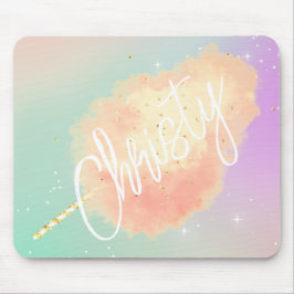 Cotton Süßsternstaub pfirsichfarben aquamarine lil Mousepad