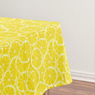 Cotton Tablecloth Lemons Tischdecke