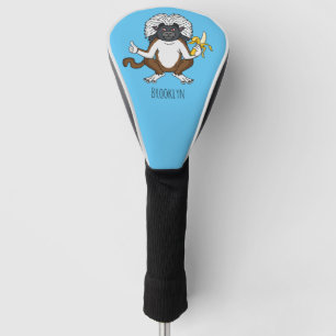 Cotton Top Tamarin Affe Cartoon Illustration Golf Headcover