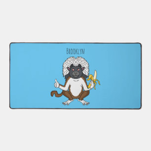 Cotton Top Tamarin montoon est une illustration
