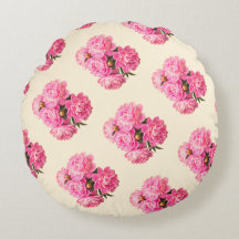 Cotton Vintag Watercolor Pink Peonoral