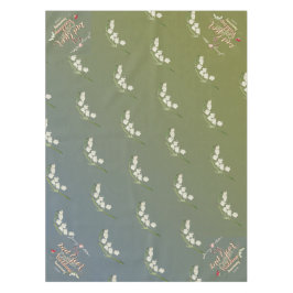 Cotton Wedding Anniversary Lily of the Valley Tischdecke