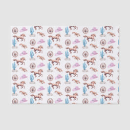 Cottoncandy Western Theme Cowgirl Party Art Seidenpapier