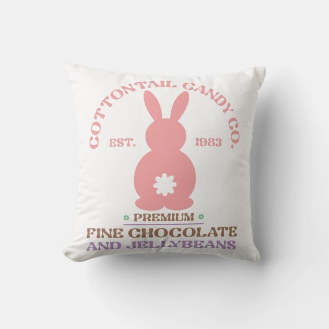 Cottontail Candy Co Kissen (Vorderseite)