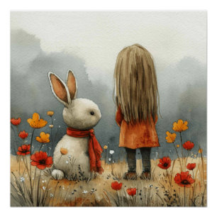 Cottontail Karussell: Ein Hauch von Wunderhasen Poster