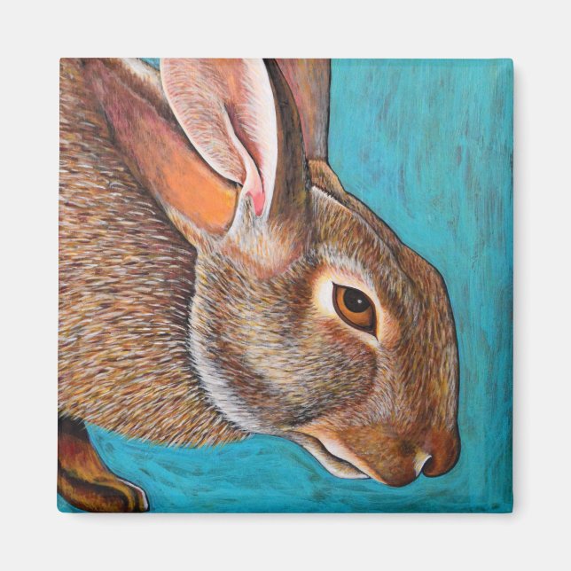 Cottontail Rabbit Magnet (Vorne)