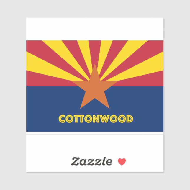 Cottonwood Arizona Aufkleber (Blatt)