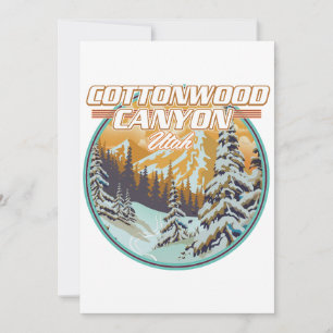 Cottonwood Canyon Utah Logo Einladung