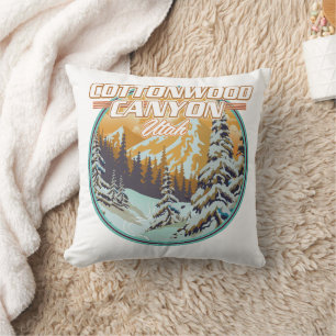 Cottonwood Canyon Utah Logo Kissen