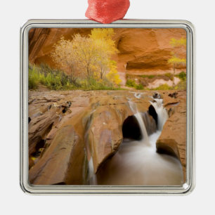 Cottonwoods im Herbst, Coyote Gulch, Glen Ornament Aus Metall