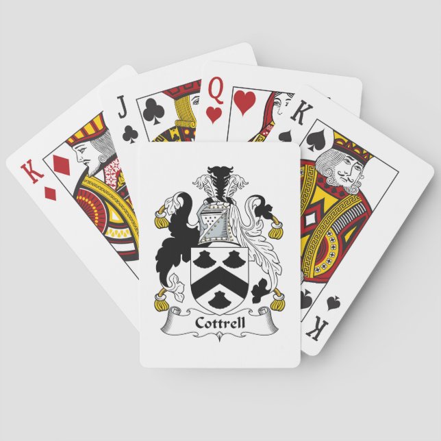 Cottrell-Familienwappen Spielkarten (Rückseite)