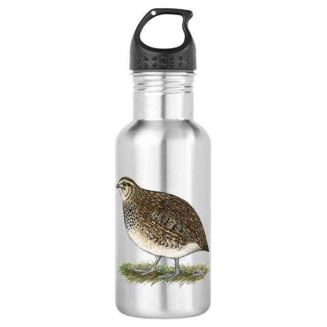 Coturnix Quail Hen Trinkflasche (Vorderseite)