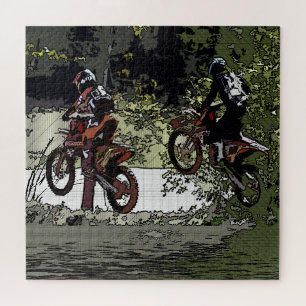 Cou et cou - Motocross Racers Jigsaw Puzzle
