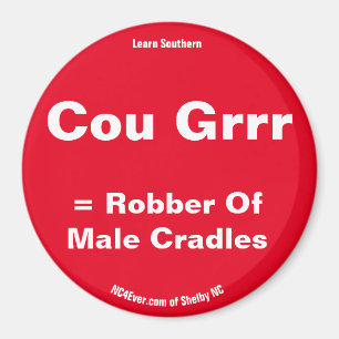 Cou Grrr = Robber Des Berceaux Hommes Aimant Rouge