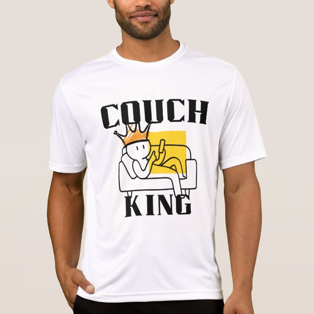 Couch-König T-Shirt (Vorderseite)