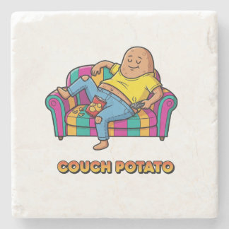 Couch-Potato-Carton Steinuntersetzer