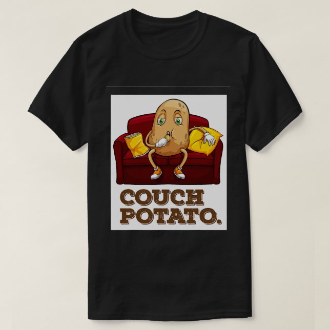 Couch Potato für Soap Opera TV Fans T-Shirt (Design vorne)