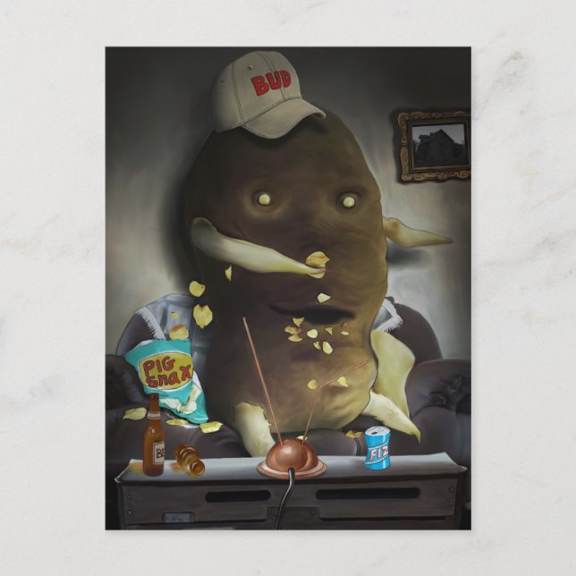 Couch Potato Postkarte (Vorderseite)