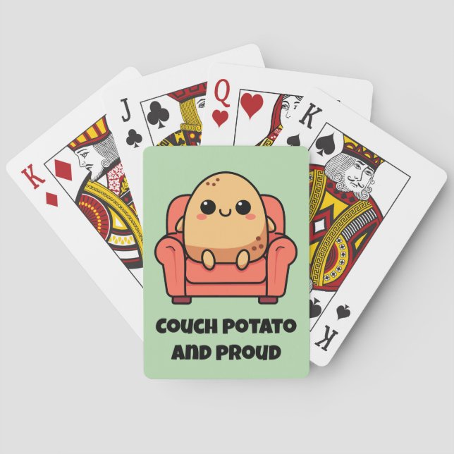 Couch Potato und stolz Spielkarten (Rückseite)