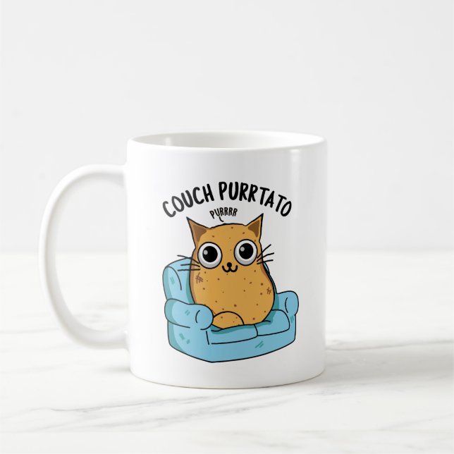 Couch Purrtato Funny Potato Puff Kaffeetasse (Links)