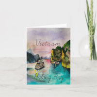 Coucher de soleil à Halong Bay Vietnam Coque-Mate