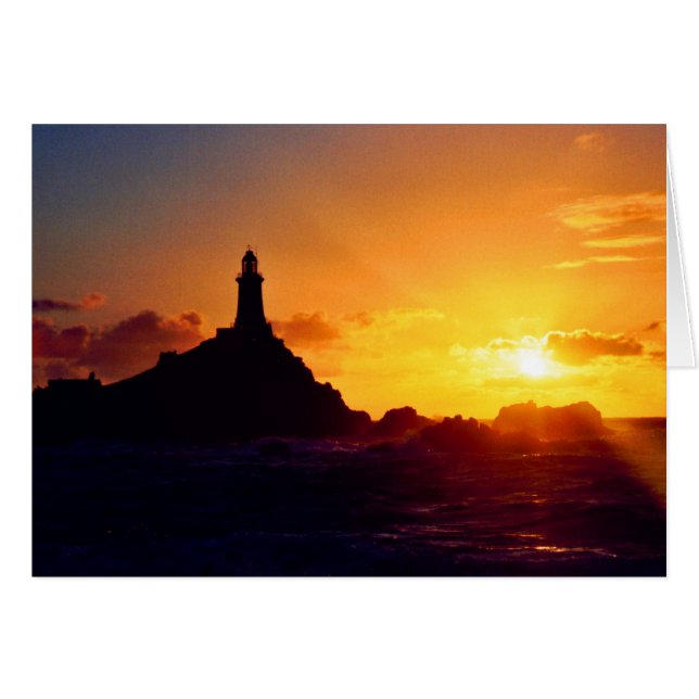 COUCHER DE SOLEIL À LA PHARE DE CORBIERE (Devant horizontal)