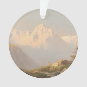 Coucher de soleil dans les montagnes - Carl Lafite