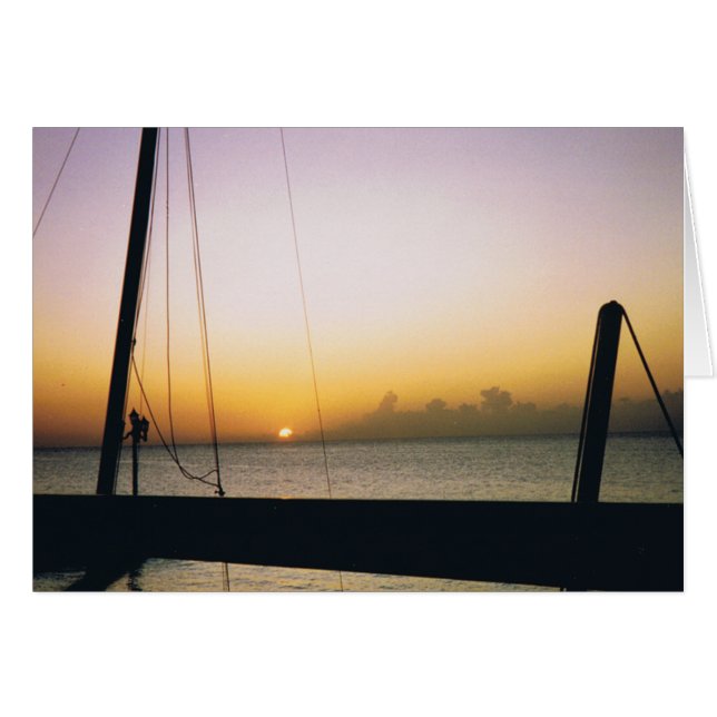 Coucher de soleil d'Aruba (Devant horizontal)