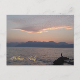 coucher de soleil de carte postale italienne Saler