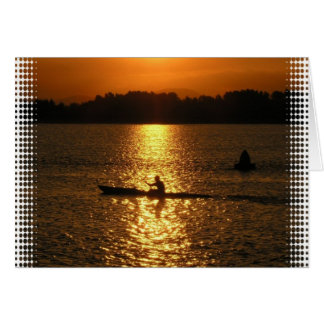 Coucher de soleil de Kayak