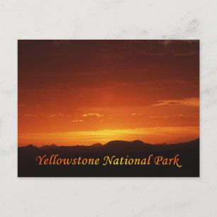 Coucher de soleil de la carte postale de Mt. Washb