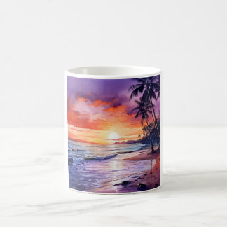 Coucher de soleil de plage tropicale no 1 Mug