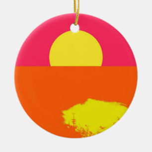 COUCHER DE SOLEIL D'ÉTÉ - Ornements d'art