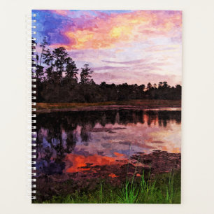Coucher de soleil du Lg Planner à l'étang