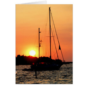 Coucher de soleil du port d'Ocracoke