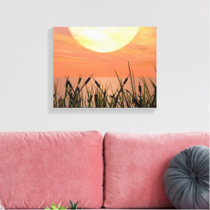 Coucher de soleil glorieux - toile d'Art numérique