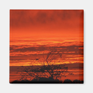 Coucher de soleil irlandais, liège, aimant Irlande