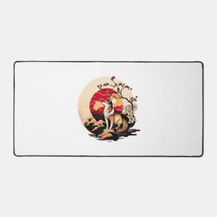 Coucher de soleil japonais Shiba Inu Dog Ukiyo e S