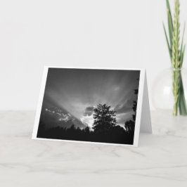 Coucher de soleil / Noir, carte